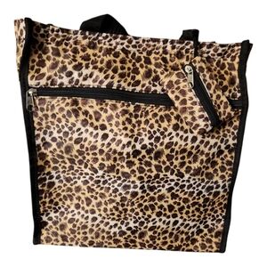 Animal Print Tote Bag with Matching Coin, Card Holder NWOT